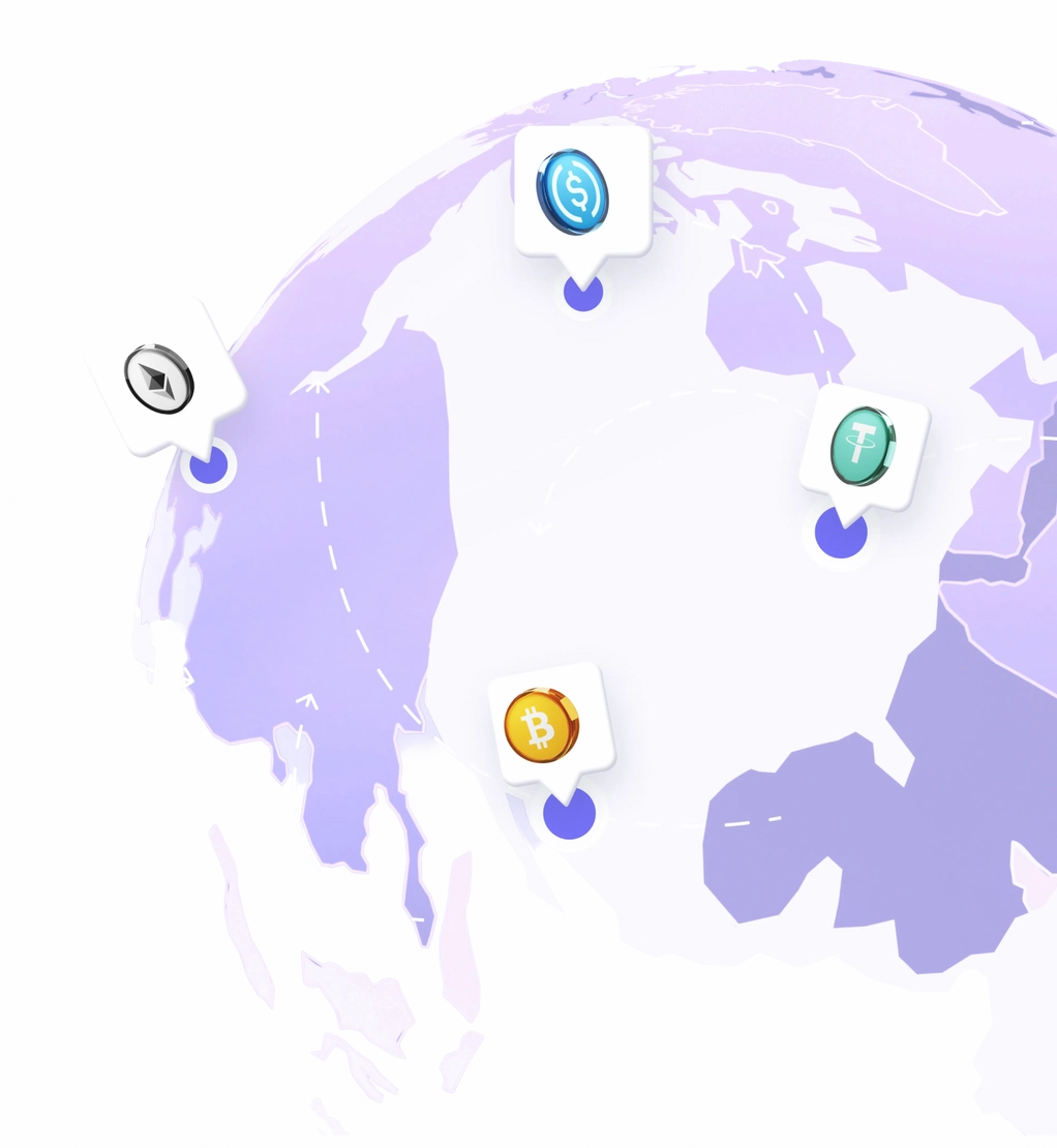 Global cryptocurrency payment infrastructure